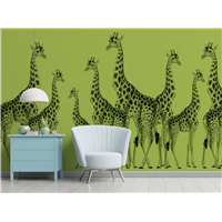 Giraffes Green