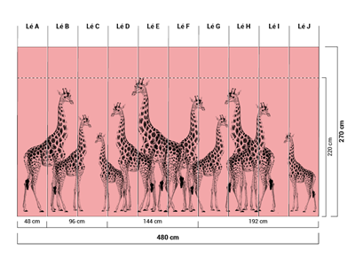 Giraffes Pink