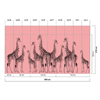 Giraffes Pink