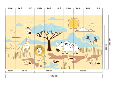 Jungle Animals Yellow